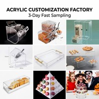Présentoir à bonbons en acrylique sur mesure, distributeur de produits en vrac pour la vente au détail, certifié CE, fabricant, vente en gros, présentoir en acrylique pour supermarché