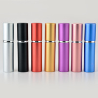 Voyage taille portable 5ml bouteille de parfum en aluminium rechargeable 20ml 10ml décanter bouteille distributeur de parfum