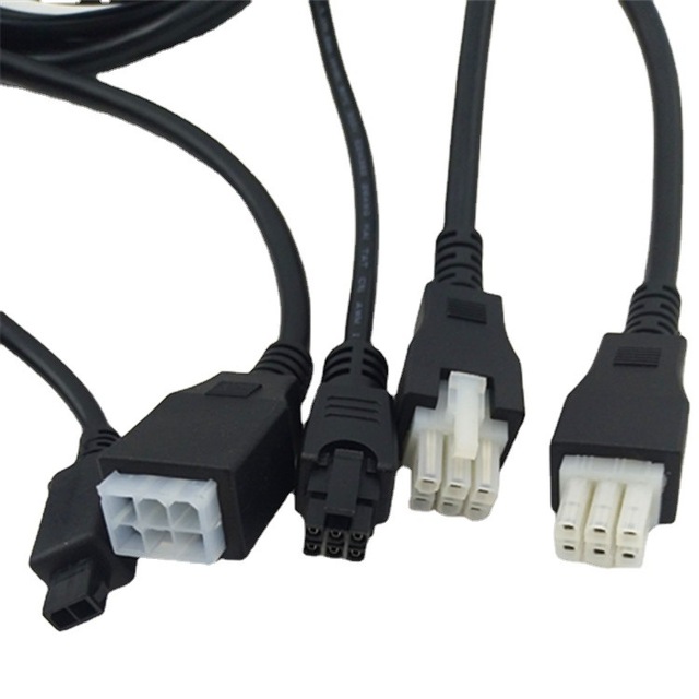 Manufacturer Custom Overmould Power Cable Molex 4P 6P 8P 12P 14P Wiring Harness Assembly PVC Rubber Insulation for Electronic