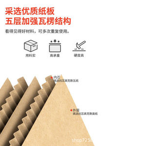 Caja de Cartón Corrugado de Cinco Capas, 20cm 30cm 40cm 25cm 35cm, Extra Resistente, para Embalaje, Logística y Envío - Product Image 1