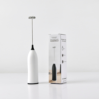 Batteur à œufs électrique portatif rechargeable, fouet en acier inoxydable 304, mini mousseur à lait pour café