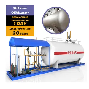 Cjse Hot Sale Lpg Tank 5m3 Tot 200m3 Lpg Plant Koken Gas Cilinder Lpg Skid Station Voor Nigeria