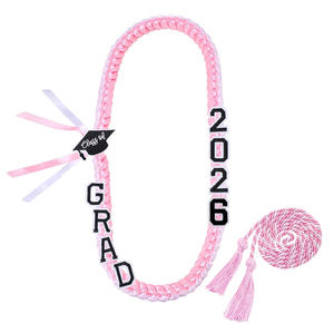 Décorations de cérémonie de remise des diplômes universitaires 2026 : Couronne de remise des diplômes en ruban tressé, Collier cordon d'honneur - Product Image 6