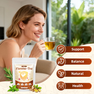 ถุงชาสมุนไพรธรรมชาติขมิ้นขิงอบเชยผสมรองรับทางเดินอาหาร10ถุง - Product Image 2