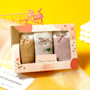 ริบบิ้นเปล่าสำหรับเด็กผู้หญิงชุดของขวัญเด็กแรกเกิดแบบถักโครเชต์กล่องของขวัญ - Product Image 4