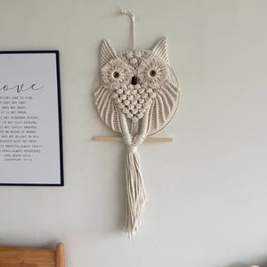 Atrapasueños Bohemio Tejido Art Deco, Decoración <span class=keywords><strong>de</strong></span> Pared Hecha a Mano con Hilo <span class=keywords><strong>de</strong></span> Algodón, Patrón Vertical, Decoración del Hogar - Product Image 4