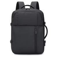 Tas Laptop Bisnis Pria Anti Maling yang Dapat Diperluas, Kapasitas Besar, Tas Travel Tahan Air dengan USB