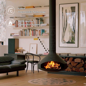 MEISU.CH Customize Heating Decoration Biofuel <strong>Wood</strong> Burning/Atomization/Alcohol/Electronic Indoor Hanging Fireplace - Product Image 2
