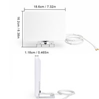Antenne panneau directionnelle ultra large bande 4G 5G NR 600-6000 MHz à gain élevé pour montage mural extérieur, compatible WiFi, IoT, LoRa (prise mâle)