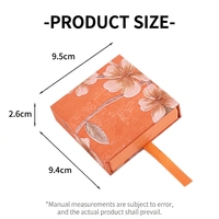 Boîte Rigide Florale Vintage pour Mariage en Cristal – En Stock, Personnalisable, Carrée, en Papier Kraft – Idéale pour Bracelets, Montres, Lunettes, Savons