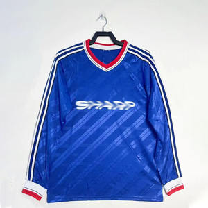 Baskılı Özel Retro Formalar 86-88 Premier Lig Uzun Kollu Milli Takım Formaları Futbol Üniformaları %100 Polyester - Product Image 1