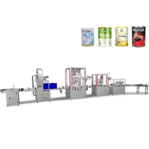 Máquina de embalaje de línea de fórmula de llenado de polvo de botella de lata de leche de bebé de fabricante infantil