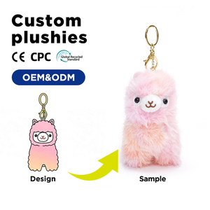 Jouet en peluche personnalisé OEM, logo personnalisé, mini porte-clés en peluche - Product Image 1
