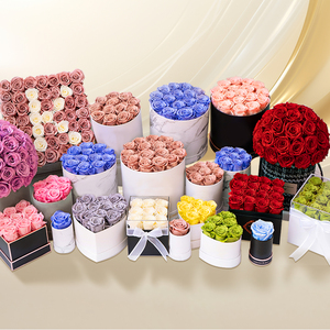 ของขวัญวันแม่ ของขวัญรับปริญญา ขายส่ง ดอกกุหลาบนิรันดร์ทรงสี่เหลี่ยม ดอกไม้ประดับตกแต่ง ดอกกุหลาบคงสภาพตลอดกาล - Product Image 3