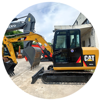Meilleur prix pour une mini-excavatrice Caterpillar 305.5 d'occasion, 5,5 tonnes, faible nombre d'heures, un seul propriétaire, sans fuites, certifiée CE, pour les sites étroits, livraison rapide