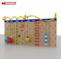 Marwey Équipement d'aire de jeux pour enfants Murs d'escalade commerciaux multifonctionnels Mur d'escalade classique intérieur extérieur pour enfants