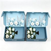 Boîte d'expédition personnalisée pour fleurs, vêtements, emballage cadeau, boîte en carton ondulé de qualité supérieure pour vêtements, lingerie, envoi postal