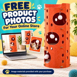 <span class=keywords><strong>Tour</strong></span> pour chat en feutre personnalisée, multi-niveaux, avec balles suspendues <span class=keywords><strong>et</strong></span> perchoir supérieur, maison pour chat d'intérieur - Product Image 2