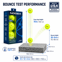 Balle de pickleball conforme USAPA à 40 et 26 trous, disponible en moulage par injection et par rotation |   Commandes OEM et en gros bienvenues