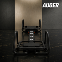 Máquina de Pilates Reformer Compacta, Entrenador de Resistencia de Cuerpo Completo con Carro Deslizante y Agarraderas Múltiples