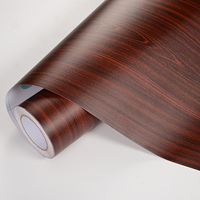 Película Autoadhesiva para Interiores de Auto Vasin con Diseño de Madera Moderna en PVC, Sin Pegamento, Resistente a los Rayos UV, Superficie Brillante, 3 Años de Duración