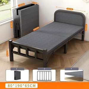 Nueva Cama Plegable Portátil de Metal, Cama Individual para Uso en el Hogar y la Oficina - Product Image 3