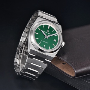 Montre automatique mécanique de luxe PAGANI DESIGN 1753, style sport et affaires, mouvement NH35, acier inoxydable, verre saphir, étanche 10 bars. - Product Image 5