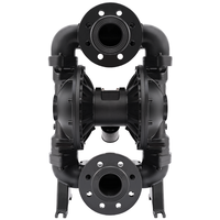 Pompe à double diaphragme pneumatique industrielle QBY3-80Q en fonte nodulaire, certifiée CE, pour eaux usées et boues