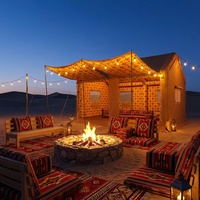 Tente de camping gonflable de luxe pour le désert, en tissu Oxford, structure à une chambre, design quatre saisons, pour l'Arabie Saoudite, les Émirats arabes unis et le Qatar