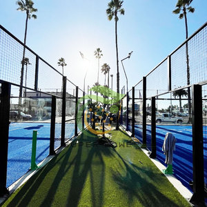Proveedor profesional Venta 20*10m Tamaño Paddle Ball Campo deportivo Cancha Panorámica <span class=keywords><strong>Padel</strong></span> Cancha de tenis - Product Image 4