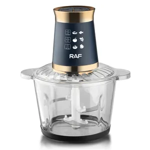 Kitchen Appliance Electric Household Food Mixers Glass Bowl Food Processor Four Sharp Blades Food Choppers