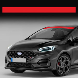 Colore pieno parabrezza parasole finestrino rosso pieghevole installazione resistente in Nylon e maglia materiale - Product Image 1