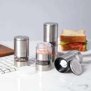 Juego de Molinillos de Sal y Pimienta Promocionales Ecológicos Modernos con Logotipo Personalizado Profesional de Madera, Acero Inoxidable y Acrílico de Grado Alimenticio - Product Image 5