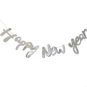 Forniture per feste con bandiera di carta stampata di felice anno nuovo 2025 per creare un'atmosfera festosa il giorno di <span class=keywords><strong>capodanno</strong></span> - Product Image 5