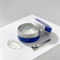 Mini boîte ronde en métal 20g pour crème visage gelée cristalline, pot cosmétique vide, boîte de rangement portable pour baume à lèvres et hydratant