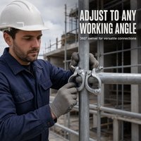 Coupleur d'angle droit pour échafaudage, double coupleur pour tubes en acier, pince de construction pour échafaudage