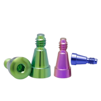 Capuchon en titane pour laboratoire dentaire NC RC pour connexion BLX, accessoire de vis de couverture usiné CNC or violet