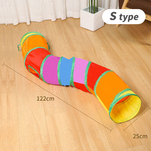 Gözetleme Delikli Genişletilebilir Kedi Tüneli Zenginleştirici İnteraktif Oyun Kedi Oyuncakları İç Mekan Kullanımı İçin - Product Image 4