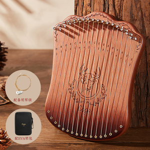 <span class=keywords><strong>Lyre</strong></span> classique de style élan à 17 cordes, à une seule planche, portable, petite harpe, vente en gros, petit <span class=keywords><strong>instrument</strong></span> pour débutants - Product Image 5