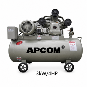 Compresor de Aire de Pistón de 3KW 4HP con Transmisión por Correa, 100L 200L 8 Bar, Bomba de Hierro Fundido para Fábrica o Taller - Product Image 1