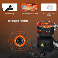Allume-charbon électrique SEB pour cuisinière, 120V~500W, en acier inoxydable, avec grille et support, contrôle intelligent de la chaleur, câble long