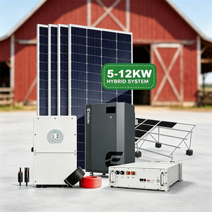 Kit solaire domestique complet 10KW avec batterie 51.2V 15KWH 10KWH et MPPT 6KW hybride inclus - Product Image 1