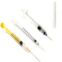 0.5Ml 1Ml 2Ml Ziekenhuis Vaccin Spuit Wegwerp Auto Uitschakelen Intrekbare Medische Injectie Spuiten