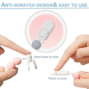 Attache-sucette sans BPA, accessoires de bricolage, chaîne de sucette personnalisée en <span class=keywords><strong>silicone</strong></span> de qualité alimentaire pour bébé - Product Image 4
