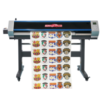 KingJet 0.5m 0.75m 0.9m 1.6m Plotter de inyección de tinta digital ecosolvente para impresión y corte de vinilos y pegatinas, impresora y cortadora ecosolvente