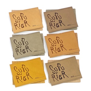 Étiquette en cuir véritable personnalisée, embossée, avec logo personnalisé, patch en cuir sur mesure pour jeans, sacs, vêtements. - Product Image 5