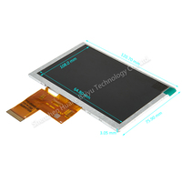 Pantalla TFT LCM IPS de 5 Pulgadas con Amplio Rango de Temperatura, St7262 RGB de 24 Bits, Alto Brillo, Módulo 800x480, 12 LED Blancos de Retroiluminación, CTP RTP