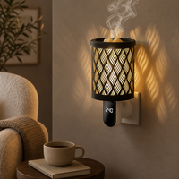Pemanas Lilin Elektrik Vintage yang Dapat Diredupkan, Tanpa Api, Penghangat Lilin dengan Timer, Lampu Malam untuk Kantor, Kamar Mandi, Spa, Kamar Tidur, Dekorasi Rumah, Hadiah