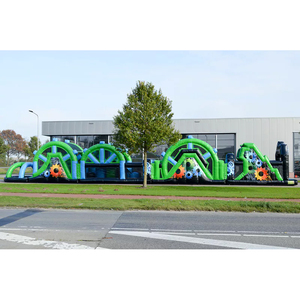 Grande Castello Gonfiabile con Pista a Ostacoli Rotante e Parete d'Arrampicata - Product Image 3