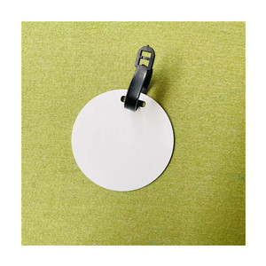 Fabbricazione etichette <span class=keywords><strong>per</strong></span> bagagli a sublimazione a forma di rettangolo rotondo etichette <span class=keywords><strong>per</strong></span> bagagli stampabili in bianco in alluminio etichette da viaggio in metallo vuote - Product Image 4